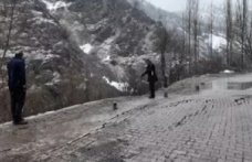 Sel Olayı Köy çöktü Evler boşaltıldı