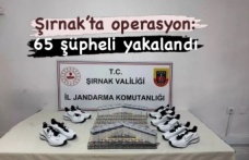 Şırnak’ta operasyon 65 kişi yakalndı