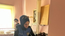 İlçe Emniyet Müdürlüğünün hastane ziyareti