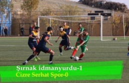 Şırnak idmanyurdu-1 Cizre Serhat Spor-0
