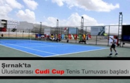 Şırnak'ta Uluslararası Cudi Cup Tenis Turnuvası...
