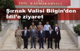 Şırnak Valisi Osman Bilgin'den İdil'e Ziyaret