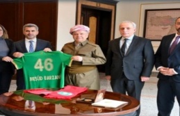 Amed Spor yönetimi Mesut Barzani’yi ziyaret etti