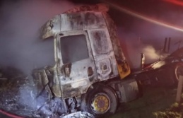 İdil’de TIR alev aldı