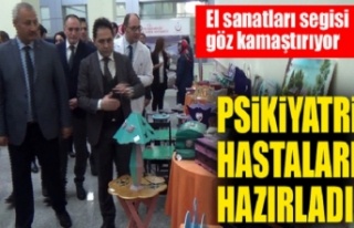 Psikiyatri Hastalarının El işi Ürünlerinin Sergisi...