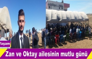 Zan ve Oktay ailesinin mutlu günü