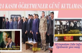 24 Kasım Öğretmenler günü kutlaması