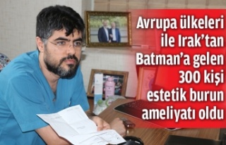 Estetik burun ameliyatı için Batman tercih ediliyor