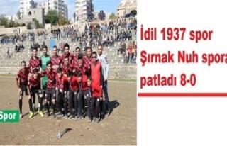 İdil 1937 Spor Şırnak Nuh Spora patladı 8-0