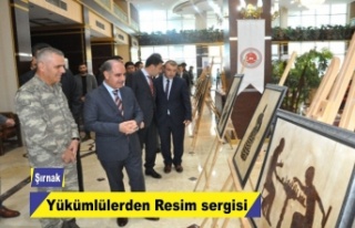 Yükümlülerden resim sergisi