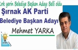 Şırnak AK Parti belediye Başkan Adayı açıklandı