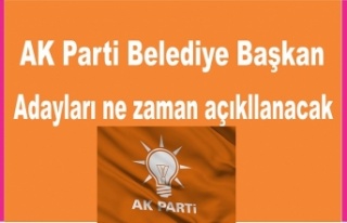 AK Parti Belediye Başkan adayları ne zaman açıklanacak