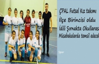CPAL Futsal kız takımı ilçe birincisi oldu