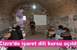 İşaret dili kursu açıldı