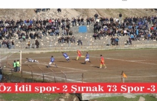 Öz İdil spor- 2 Şırnak Belediye spor- 3