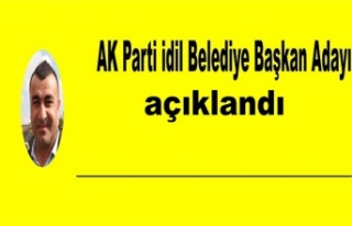 AK Parti İdil Belediye Başkan Adayı belli oldu