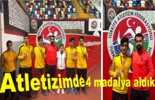 Atletizmde 4 madalya alarak milli takım kampına...