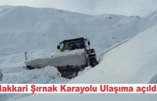 Hakkari Şırnak Karayolu ulaşıma açıldı