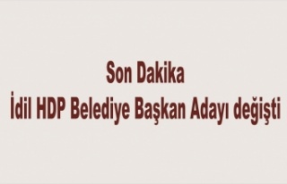 HDP İdil Belediye Eş Başkanı Adayı değişti