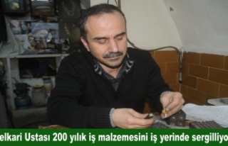 Telkari ustası Süryani 200 yıllık malzemeleri...