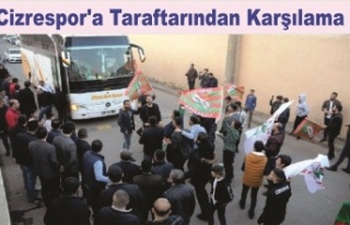 Cizrespor'a Taraftarından Karşılama