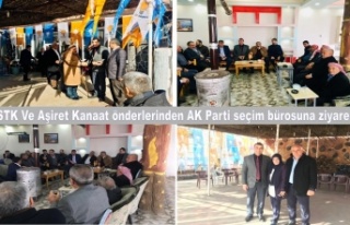  STK ve Kanaat önderlerinden AKP seçim bürosuna...