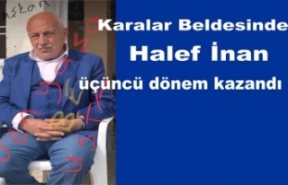 Halef İnan üçüncü dönem kazanarak bir ilke imza...