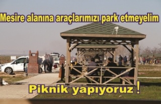 Mesire alanına araç parkına çeviriyoruz farkında...