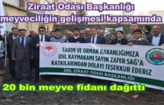 Meyveciliğin geliştirmesi projesi kapsamında 22...