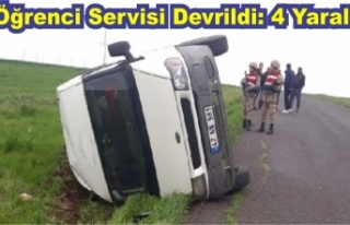 Öğrenci Servisi Devrildi: 4 Yaralı