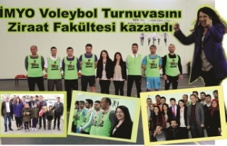 Voleybol turnuvasını Ziraat Fakültesi kazandı