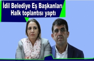 Belediye Eş Başkanlarından halk toplantısı