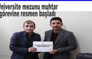 İdilin Çifte diplomalı üniversite mezunu muhtarı...