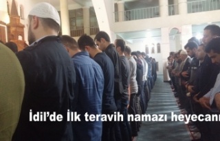 İdil'de ilk teravih namazı kıllındı