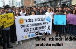 Okulda Cinsel İstismar iddiası protesto edildi