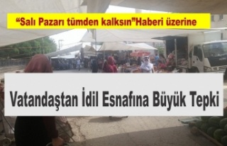 İdil Esnafına Büyük Tepki