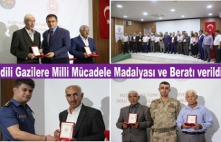 İdili Gazilere Milli Mücadele Madalyası ve Beratı...