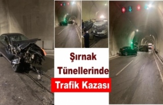 Şırnak Tünelinde meydana gelen trafik kazasında...