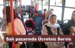 Belediyeden Salı Pazarına Şehir içi servisi