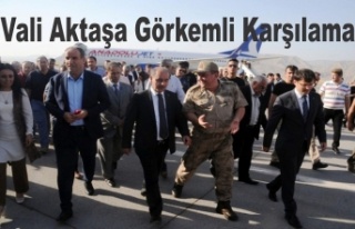 Vali Mehmet Aktaş'a görkemli karşılama