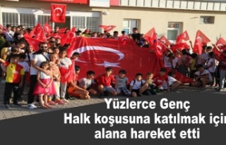 Yüzlerce Atletin katıldığı Halk Koşusu start...