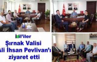 İdil'iler Vali Pehlivan'ı ziyaret etti