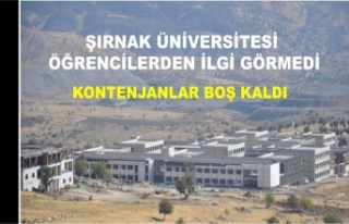 Şırnak Üniversitesi Öğrencilerden yeterince ilgi...