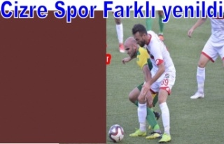 Cizre Spor farklı kaybederek ilk yenilgisini aldı