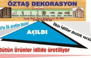 Dekorasyon Üretim fabrikası açıldı