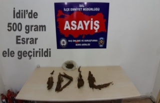İdil'de 500 gram uyuşturucu maddesi ele geçirildi