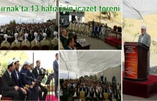 Şırnak'ta 13 hafız için icazet töreni