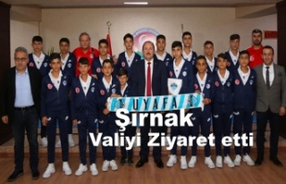 UYAFA Şırnak Takımından Valiye Ziyaret