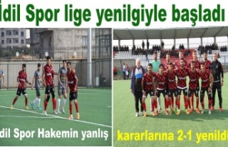 İdil 1937 Spor hakemin yanlış kararlarına 2-1...