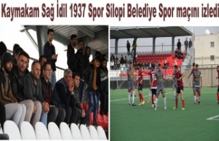 Kaymakam Sağ İdil 1937 Spor Silopi Belediye Spor...